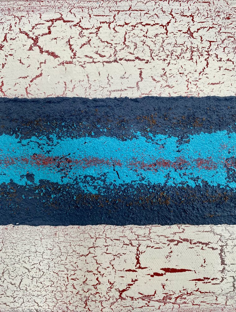 Franjas de pintura agrietada de Berit Pihl