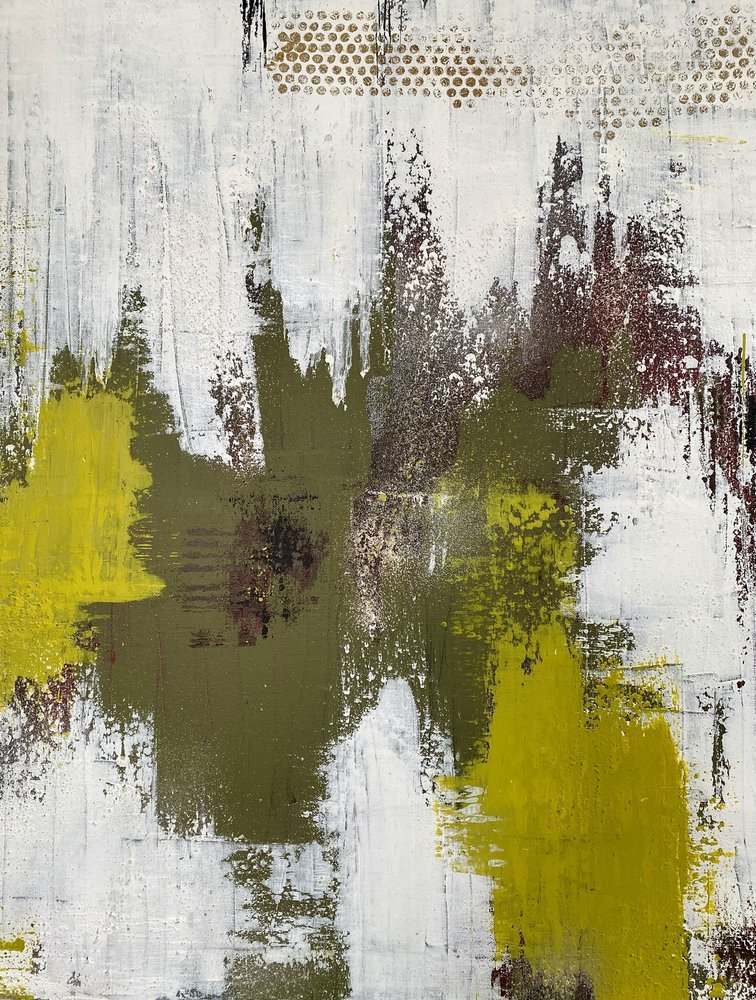 Textura abstracta verde moderna de Berit Pihl