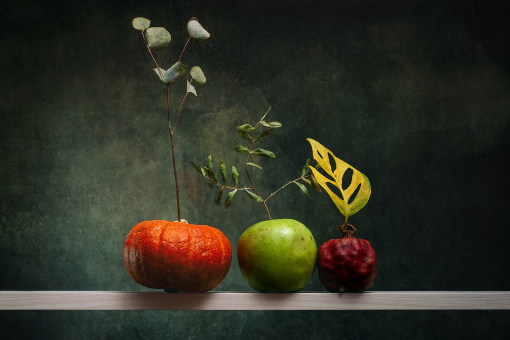 Composición otoñal de frutas de Brig Barkow
