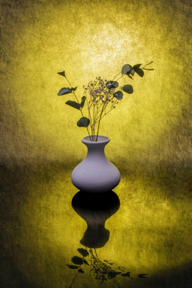 Reflejo floral dorado de Brig Barkow