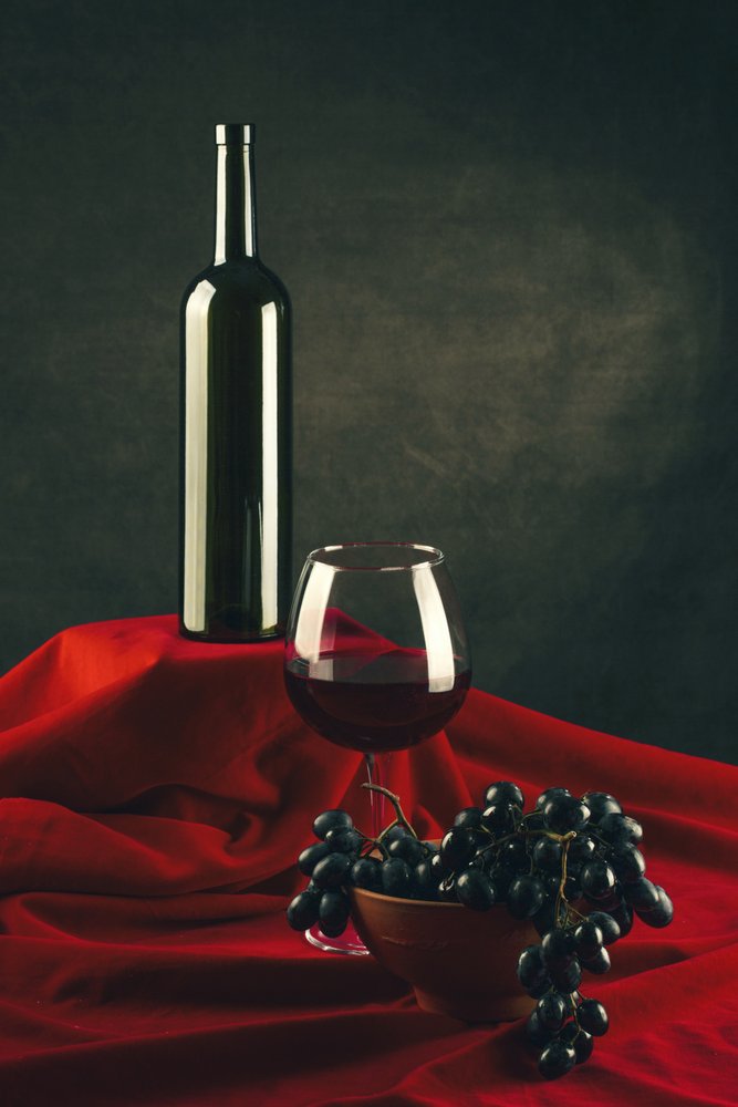 Bodegón con vino tinto de Brig Barkow