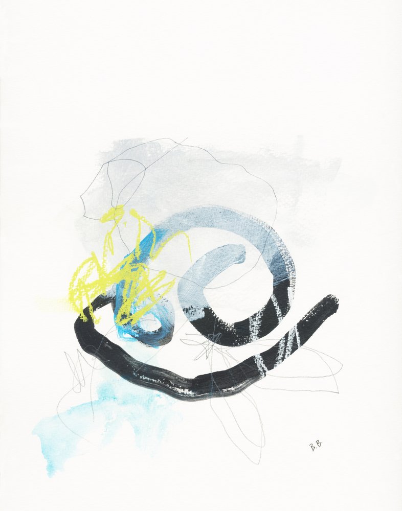 Remolinos abstractos dinámicos de Bronwyn Baker
