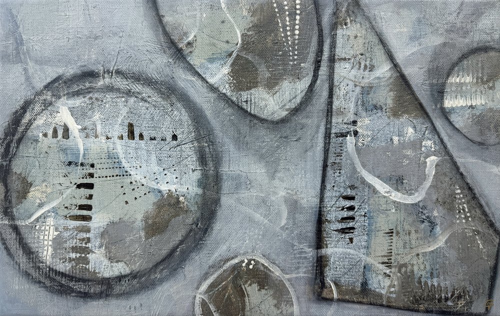 Formas grises con textura de Carolina Gårdheim