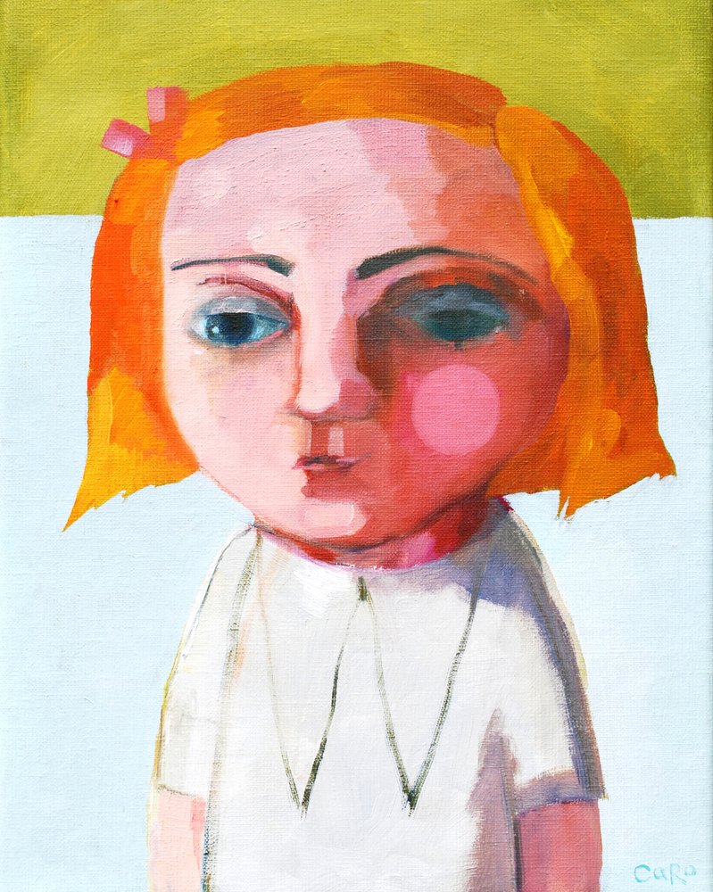 Chica pelirroja pensativa de Caroline Roberts