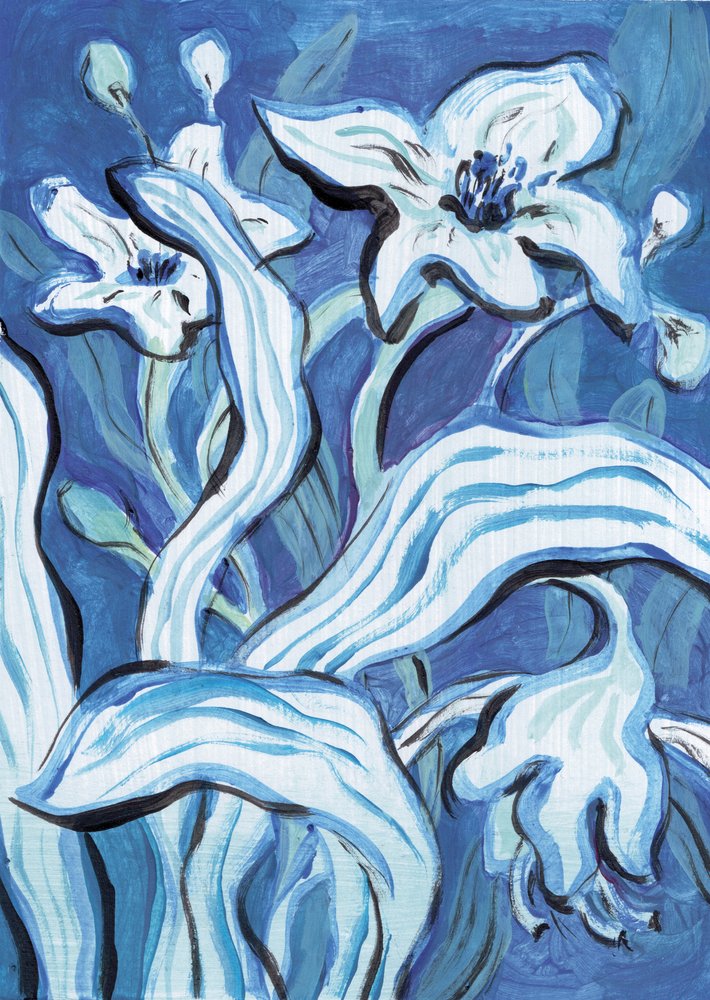 Flor azul I de Catalina Somolinos