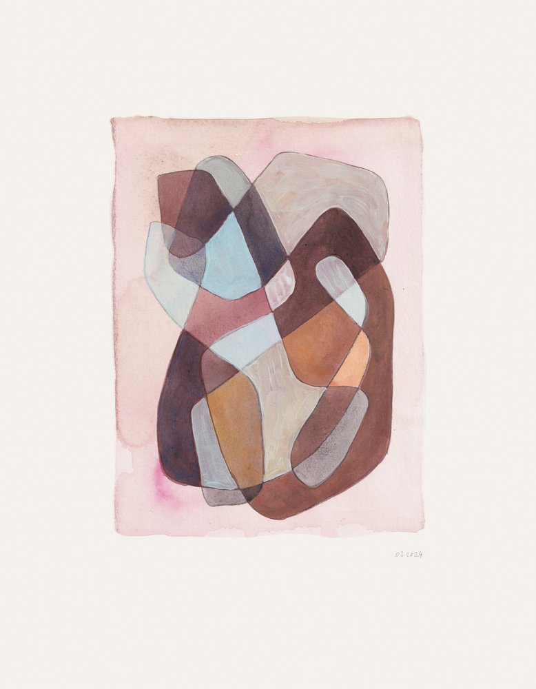 Formas orgánicas en tonos apagados de Catalina Somolinos