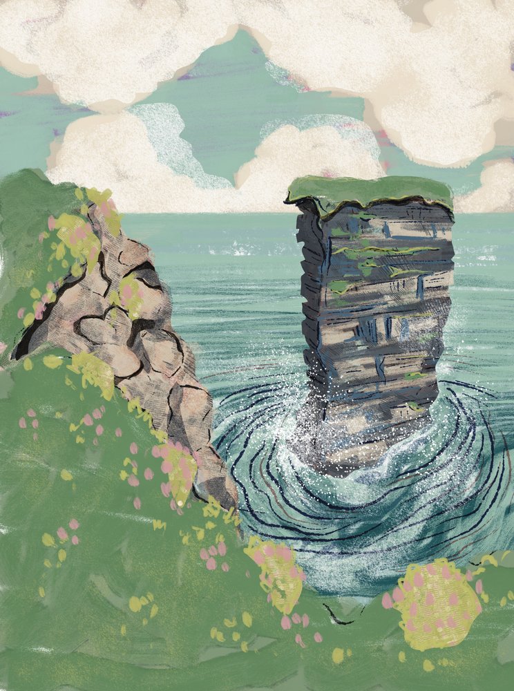 Acantilados costeros y farallones de Charlotte Trudgett