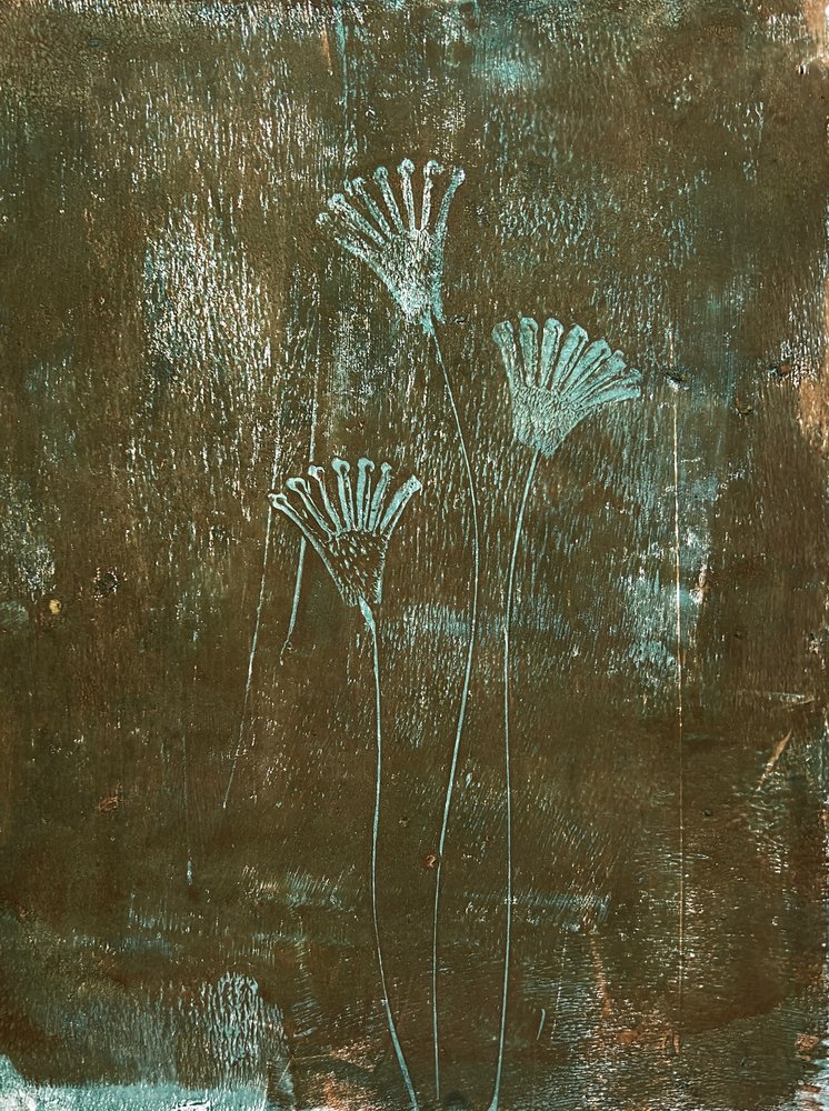 Flor turquesa de Christina Misuro