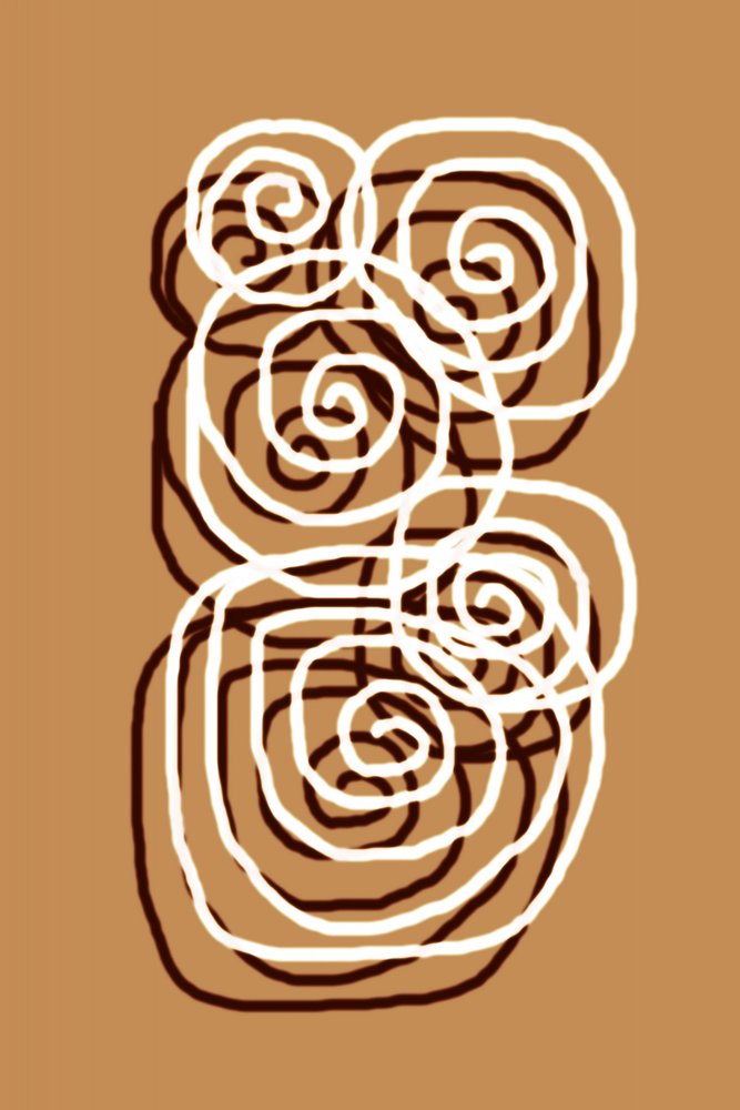 Remolinos abstractos rizados de Christina Sillen