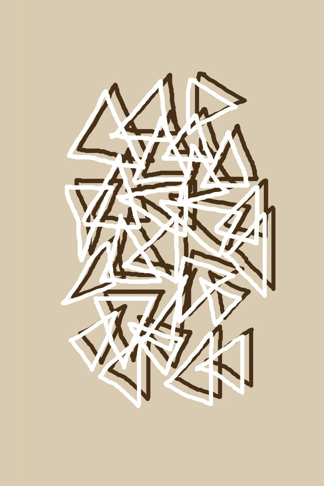 Triángulos geométricos dinámicos de Christina Sillen