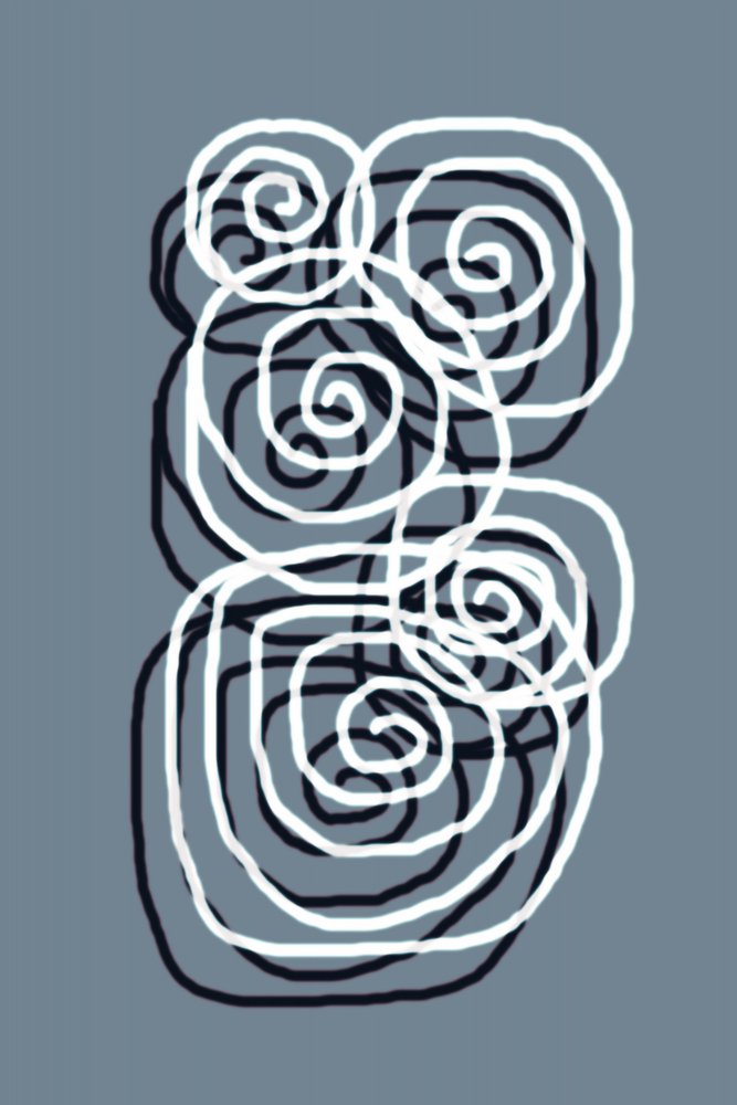 Flujo espiral sereno de Christina Sillen