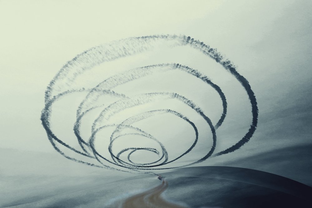Paisaje de humo en espiral de Christina Sillen