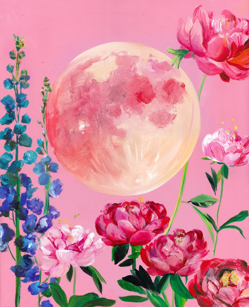 Pink Moon Garden de Christine Lindstrom