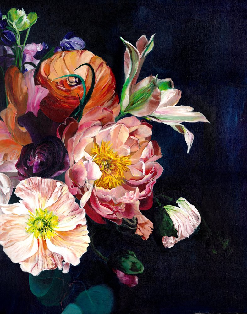 Flores vibrantes y evocadoras de Christine Lindstrom
