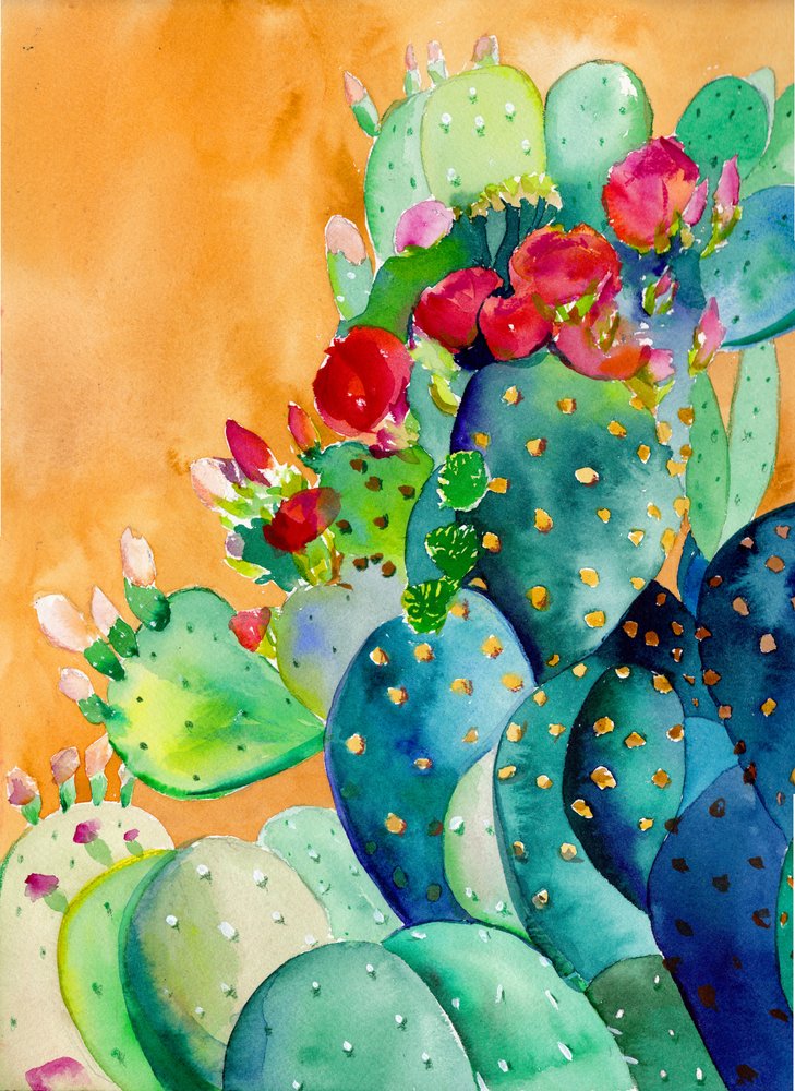 Higo chumbo de colores vivos de Christine Lindstrom