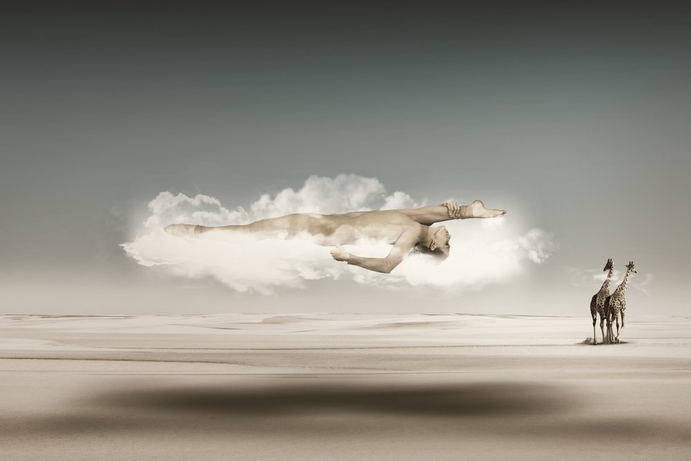 El hombre flotante: Sueño del desierto de Christine von Diepenbroek