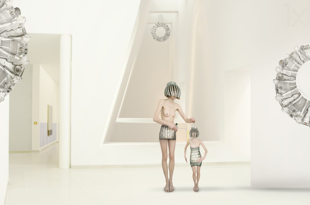 Figuras minimalistas y futuristas de Christine von Diepenbroek