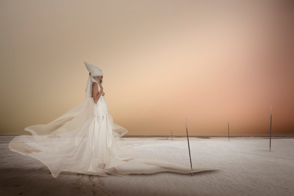 Mujer embarazada del desierto de Christine von Diepenbroek