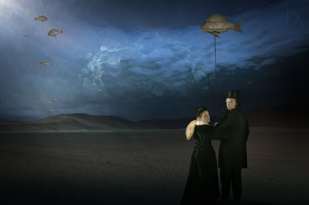 Pez volador surrealista de Christine von Diepenbroek