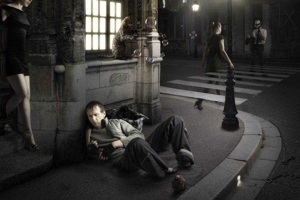 Soledad nocturna urbana de Christophe Kiciak