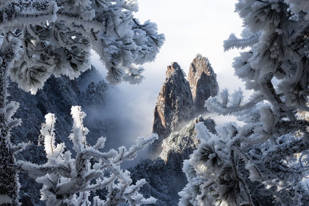 Majestuosas cumbres invernales de Chuanxu Ren