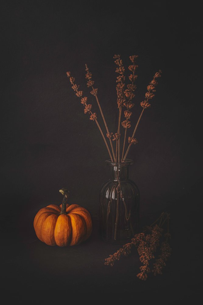 Naturaleza muerta de otoño oscuro de Cicek Kiral