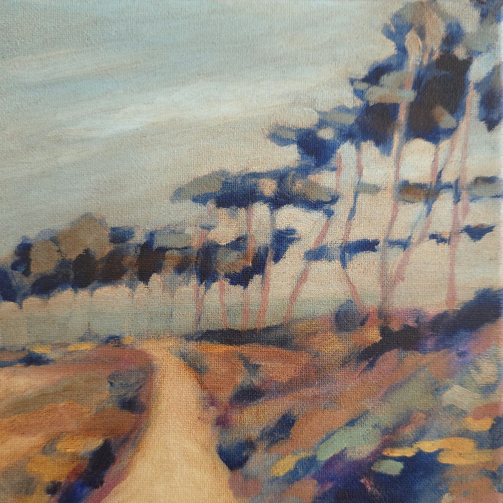 Camino rural sinuoso de Claire Whitehead