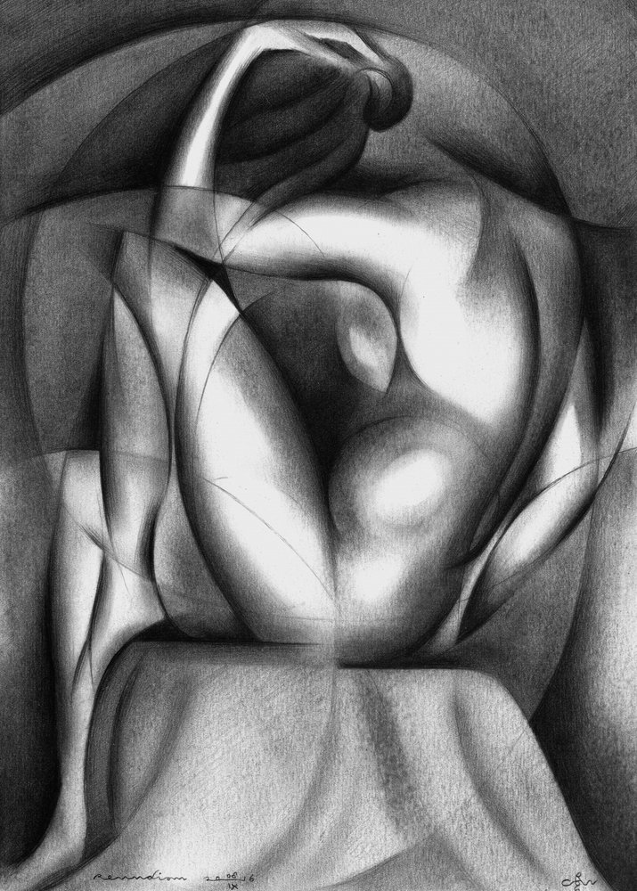 Forma femenina abstracta de Corné Akkers