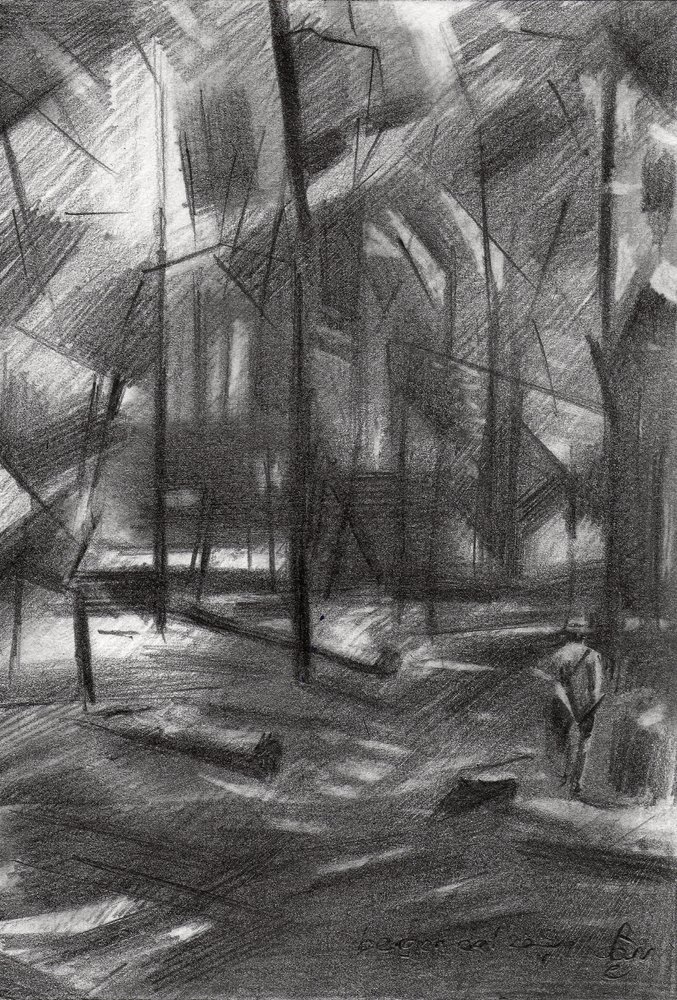 Paseo por el bosque abstracto de Corné Akkers