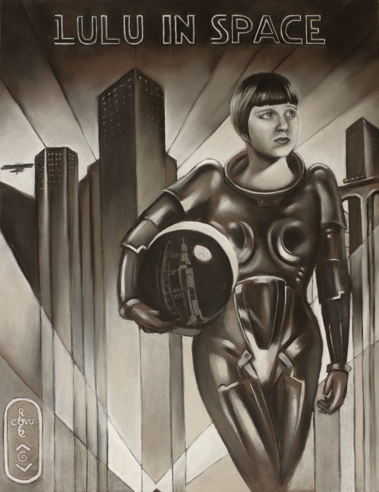 Astronauta de la ciudad Art Déco de Corné Akkers