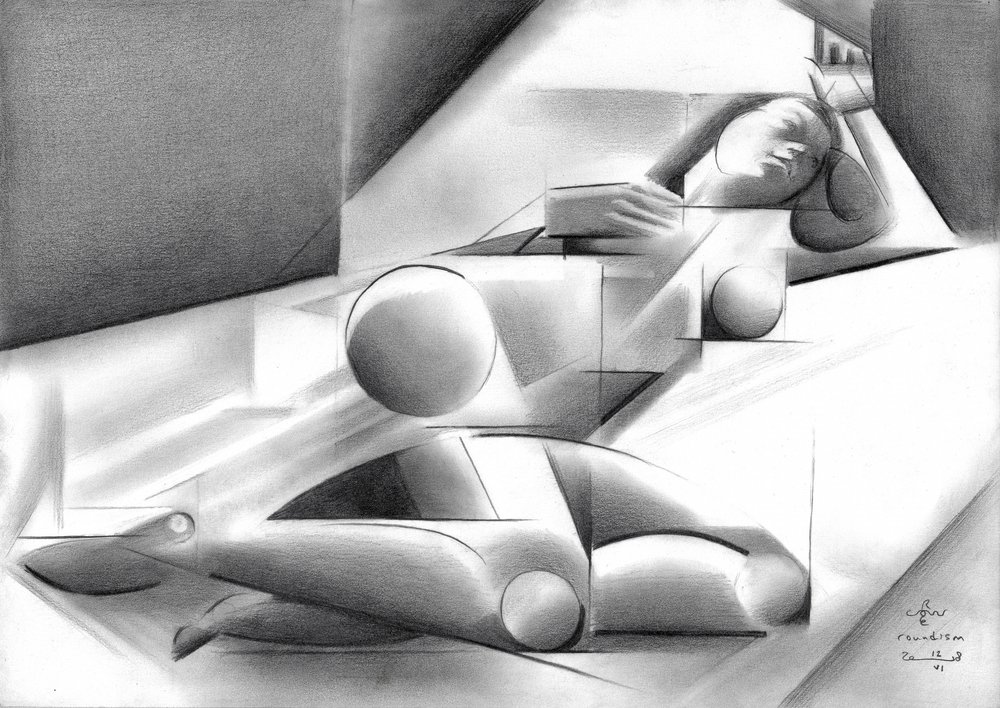 Figura femenina cubista de Corné Akkers