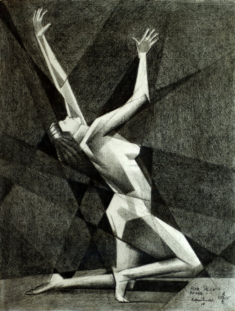 Bailarina geométrica dinámica de Corné Akkers