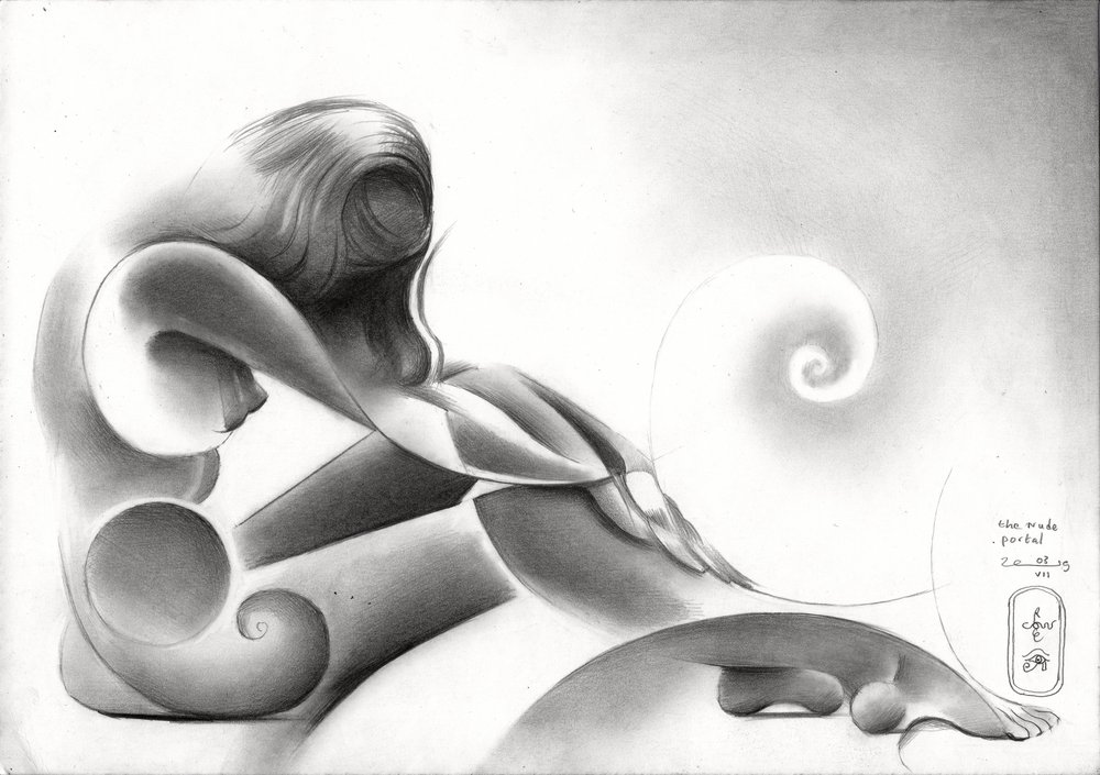 Figura abstracta elegante de Corné Akkers