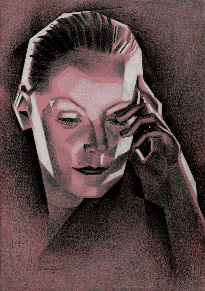 Retrato geométrico elegante de Corné Akkers