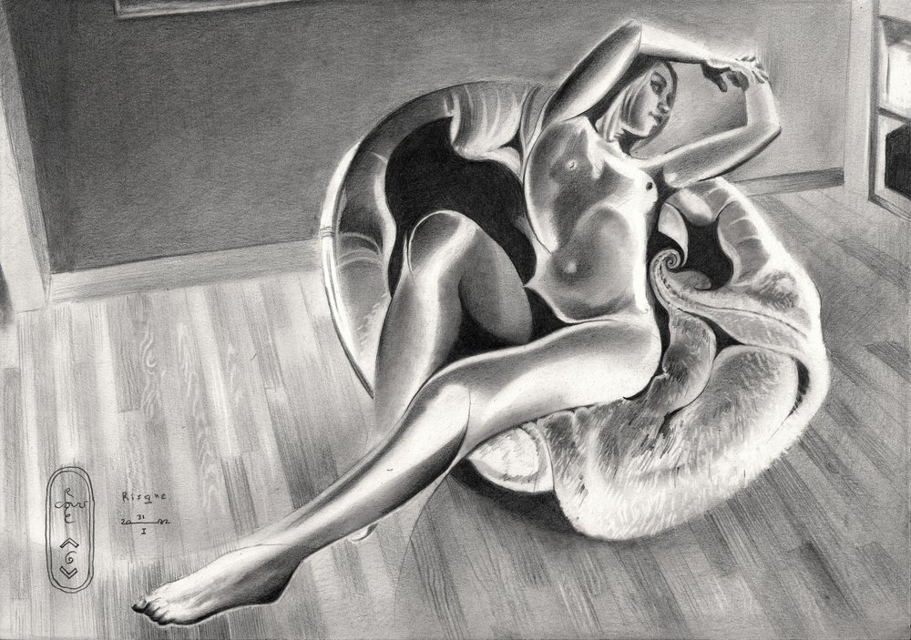 Elegante figura desnuda de Corné Akkers