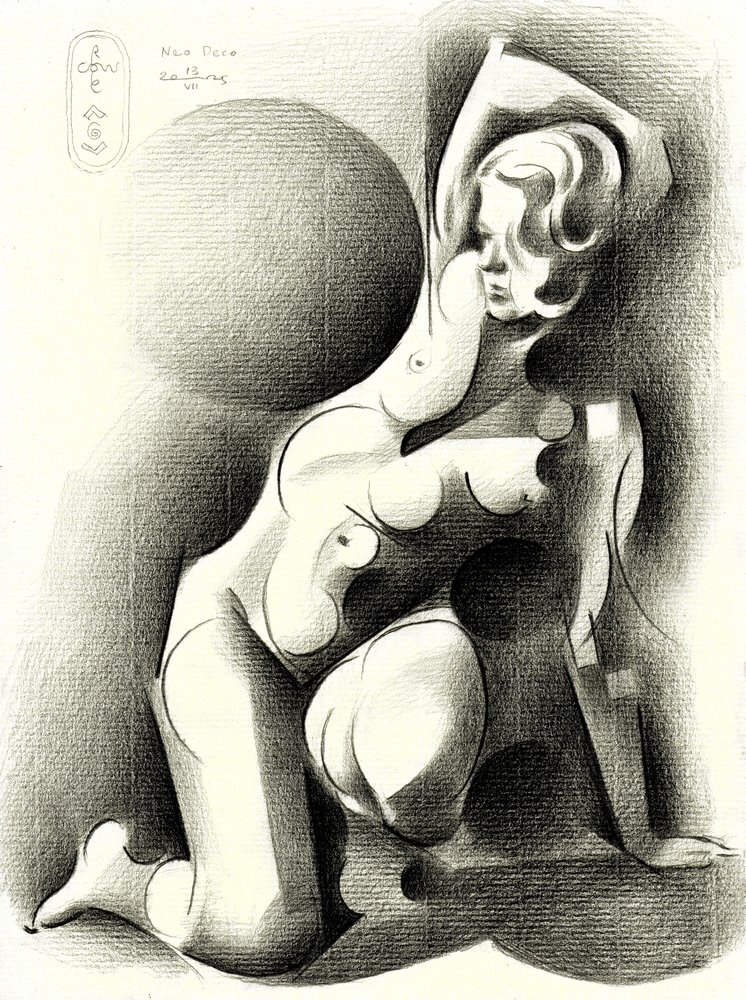 Mujer elegante y estilizada de Corné Akkers