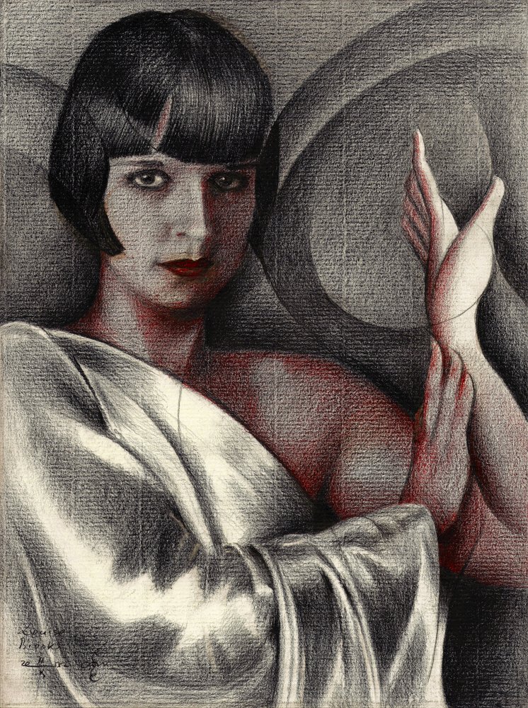 Mujer elegante con labios rojos de Corné Akkers