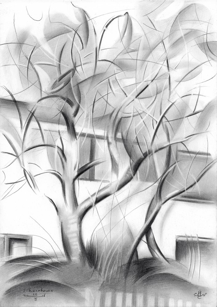 Árboles abstractos modernos de Corné Akkers