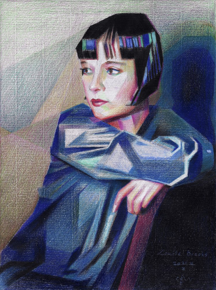 Retrato con corte bob moderno de Corné Akkers