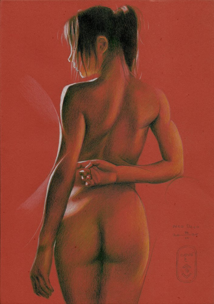 Figura femenina desnuda de Corné Akkers