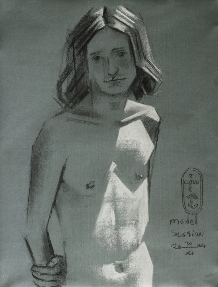 Dibujo del desnudo de Corné Akkers