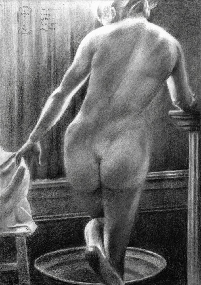 Estudio de desnudo, según Breitner - 23-12-25 de Corné Akkers