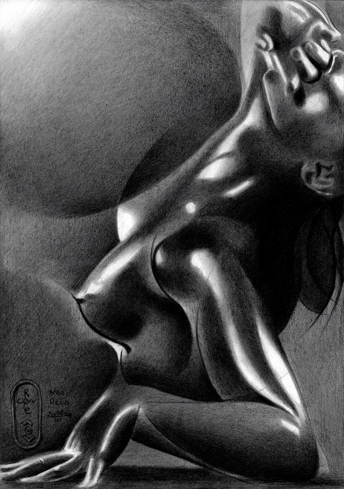Estudio de una figura sensual de Corné Akkers