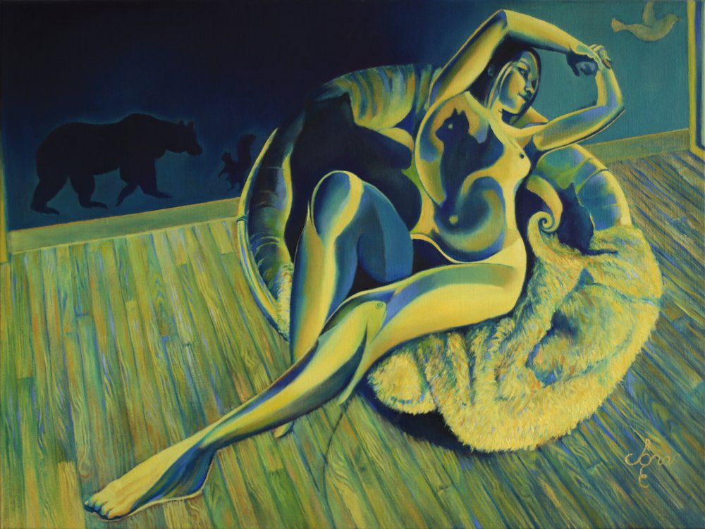 Mujer serena, sueños salvajes de Corné Akkers