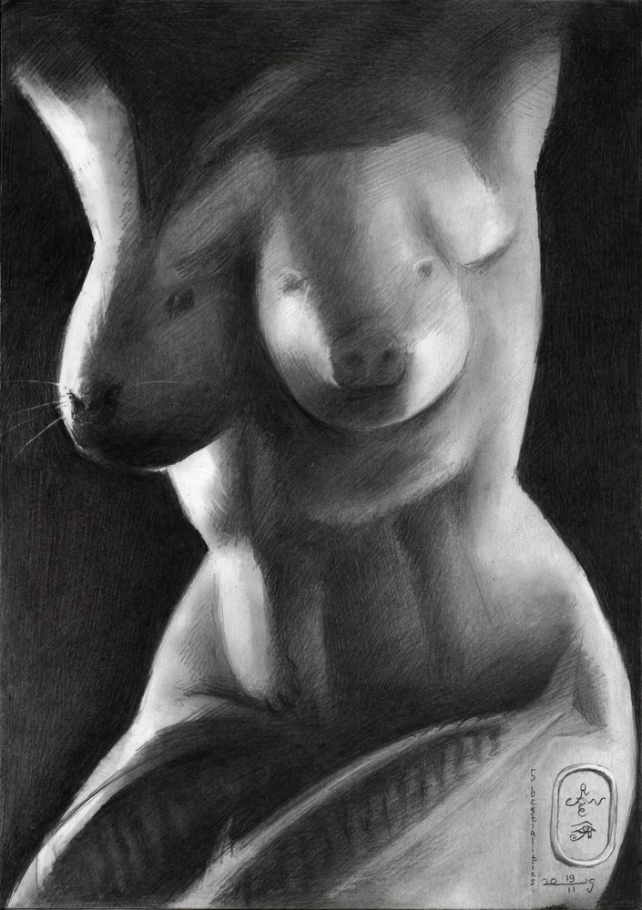 Forma femenina híbrida surrealista de Corné Akkers