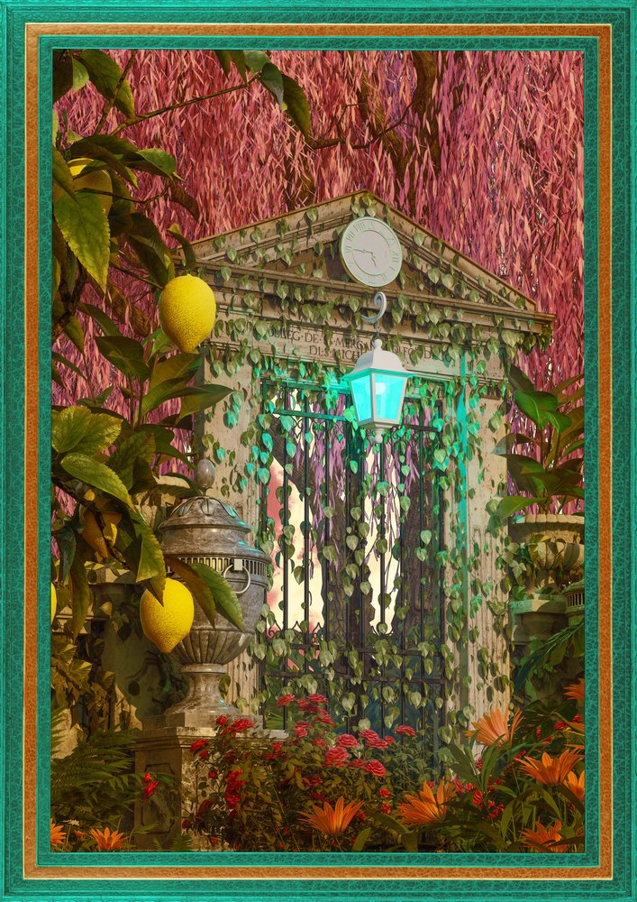 Puerta del jardín encantado de los limones de CosmoZach