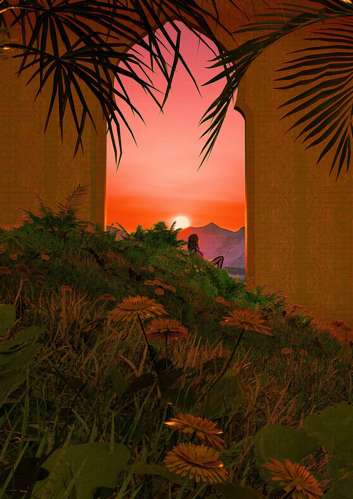 Vista del arco a la hora dorada de CosmoZach