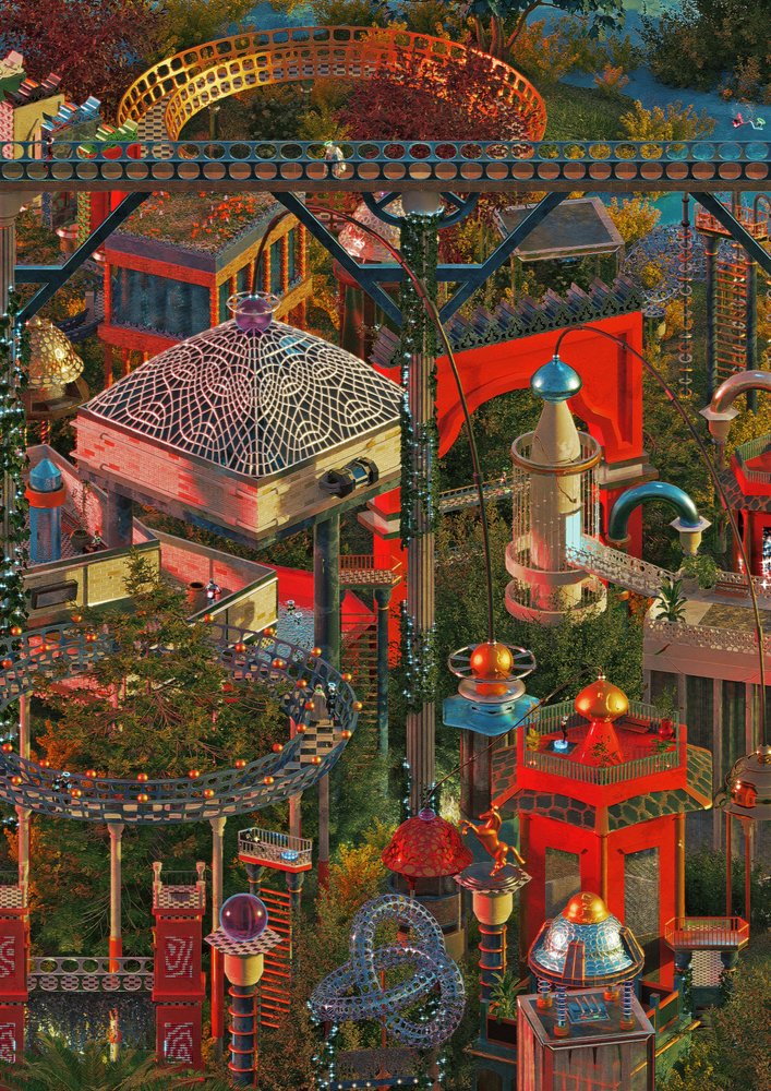 Una ciudad fantástica y caprichosa de CosmoZach