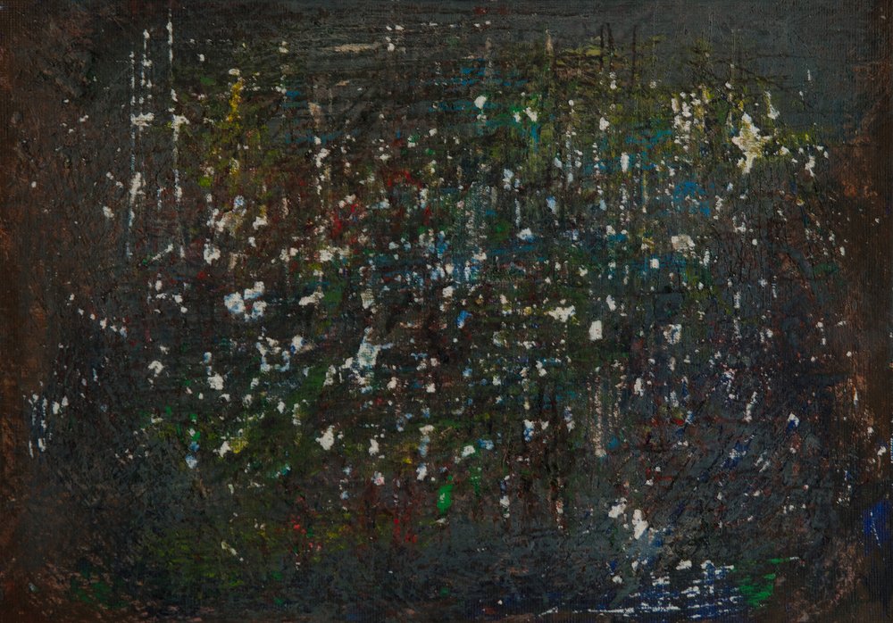 Abstracto oscuro y vibrante de Dale Hefer
