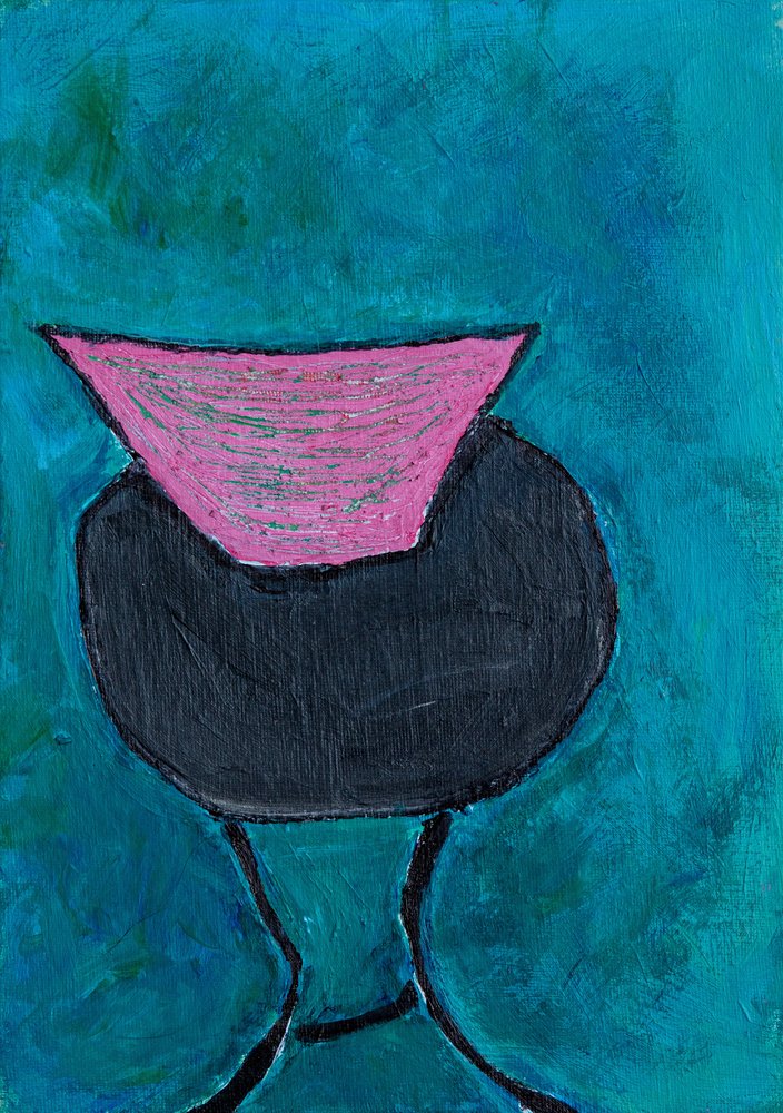 Figura rosa abstracta de Dale Hefer & Family